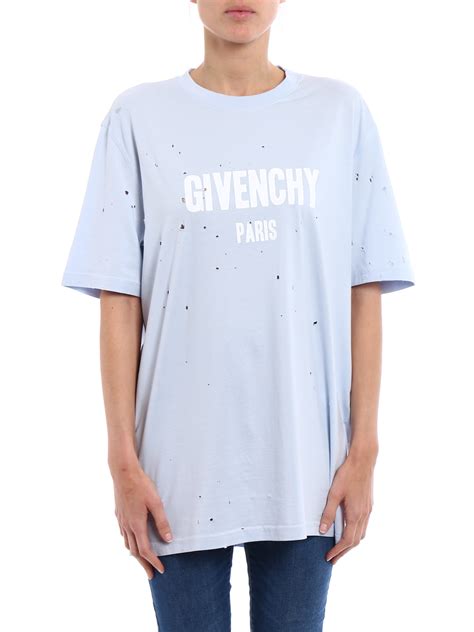 givenchy baby blue t shirt|givenchy t shirt men sale.